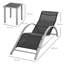 169cm Long Reclining Chaise Lounge Set