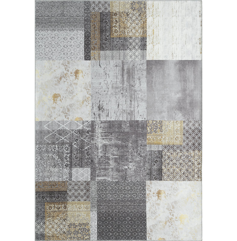 Cheryllee Geometric Machine -made Area Rug, Rectangle 80 x 150cm