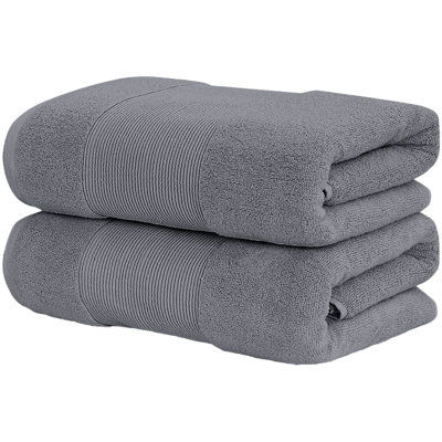 Modern Threads - Air Cloud 2-Pack 100% Zero-Twist Cotton Bath Sheet Set - Super Absorbent & Quick Dry - 500 GSM - Soft & Plush