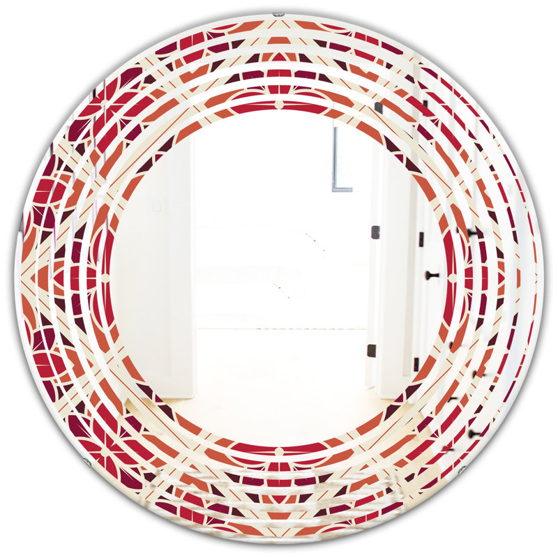 Miroir mural Wave Floral VI Cottage Americana, 31,5 po x 31,5 po