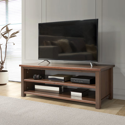 Setterlund Dark Walnut Solid Wood TV Stand