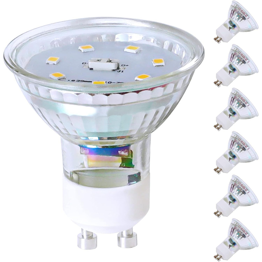 GU10 LED 5W Leuchtmittel Ersetzt 50W Glühbirne Spot 6 pack