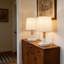 Wood Table Lamps E27 bedside with Fabric Shades