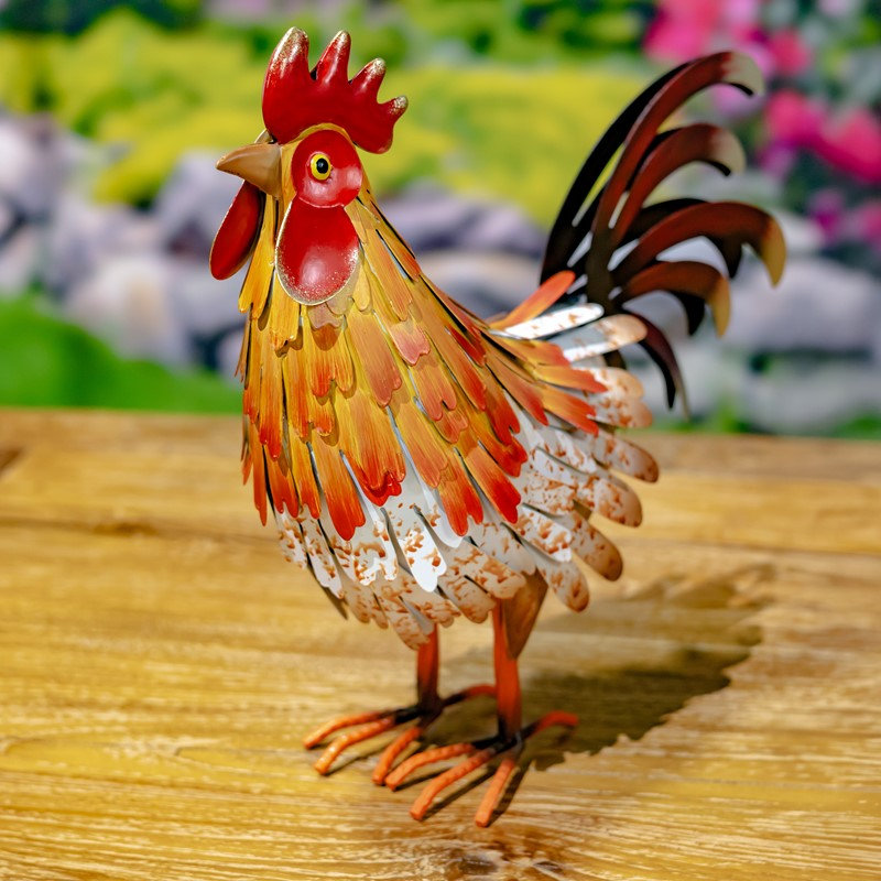 Ensemble de 6 figurines de coq en métal The Foghorn Flock