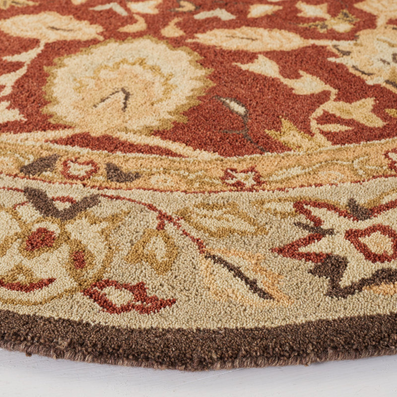Tingley Hand Tufted Wool Oriental Rug, Round 6'