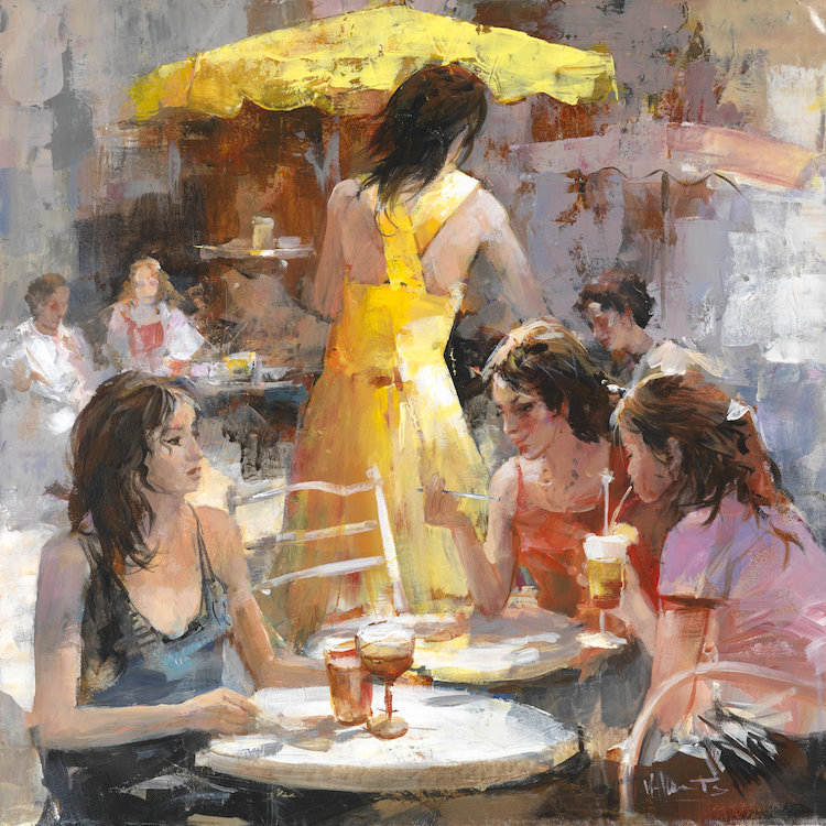 « market i », reproduction sur toile, H 12 po x l 12 po x P 0,75 po