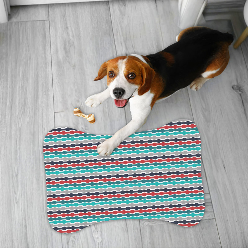 Glory Stripes - 1 Piece Bone Shape Feeding Mat
