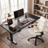 Ensemble de bureau pour travailler debout et à hauteur réglable avec fauteuil de direction