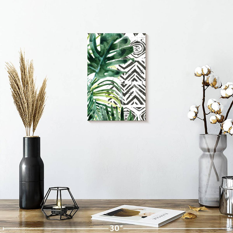 Harnek Palm Pattern II, 12" H x 8" W