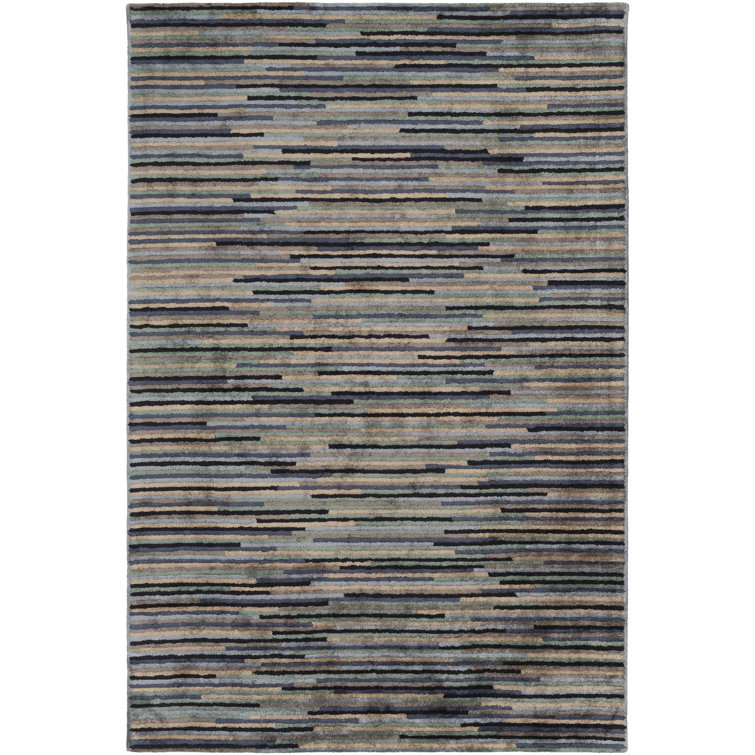 Maddux Viscose Striped Indoor Rug