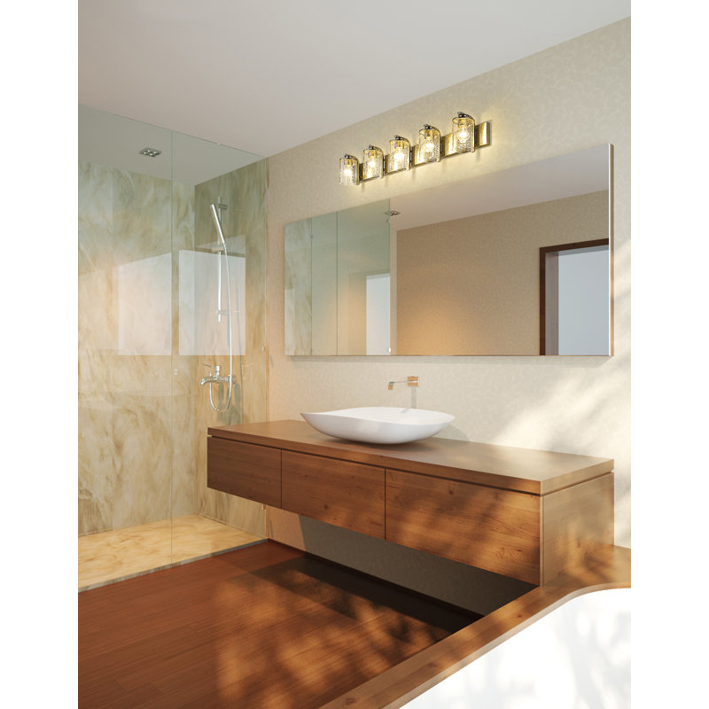 Goodlett 5 - Light Dimmable Vanity Light, Brushed Nickel