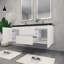 Ensemble de meuble-lavabo double mural 60 po Castin-457868105
