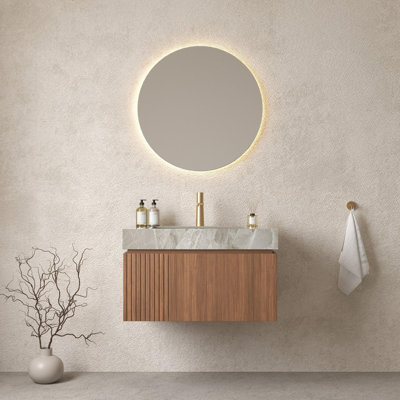 Meuble-lavabo mural simple 30 po avec lavabo