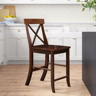  Guzik Solid Wood Counter Stool