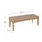  Oslo Bench - Sand Faux Leather