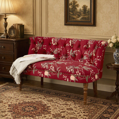 Fauteuil une place de style européen pour salon et garde-robe, rouge bordeaux