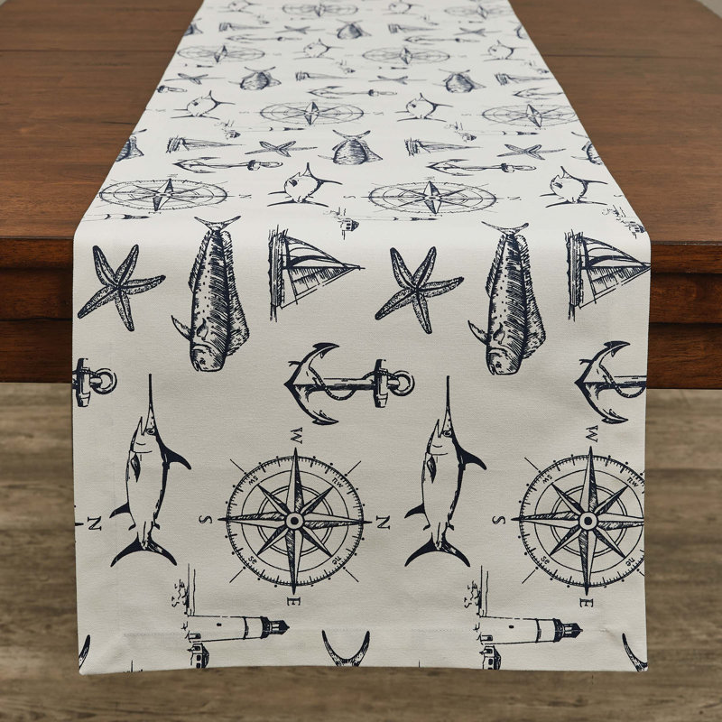 Linge de table Locri, 54 po x 15 po, Blanc