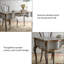 Bureau en bois massif gris-bleu 62,99 "-1481717520