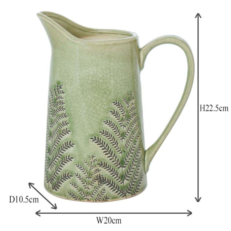 Doyle Ceramic Decorative Urns & Jars, Green