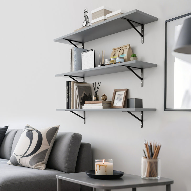Cipolla, ensemble de 2, 10 x 27 po gris, Gris, H 0,75 po x l 27 po x P 0,75 po