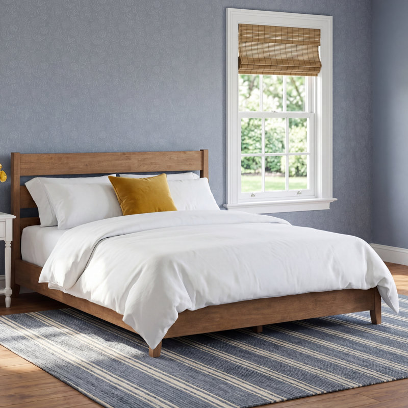 Marwood Solid Wood Slat Bed, Queen