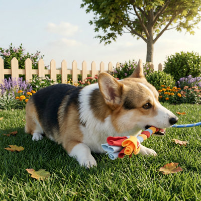 2-Pack Dog Fleece Rope Teaser Toy, Replacement for Chase & Tug