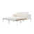 Beige Cushion/White Frame selected