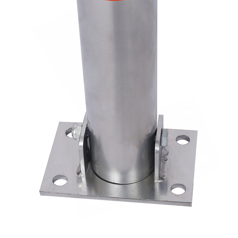 Parking Bollard,Pole Barrier With Lock ,Car Parking Protection Posts,Home Garage Street Decor ,Parking Barrier Round Gray