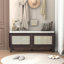 Banc d'entrée en rotin avec rangement Boho-2020695334
