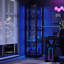 4-Tier Display Cabinet with Tri-Color Sensor Light-695100756