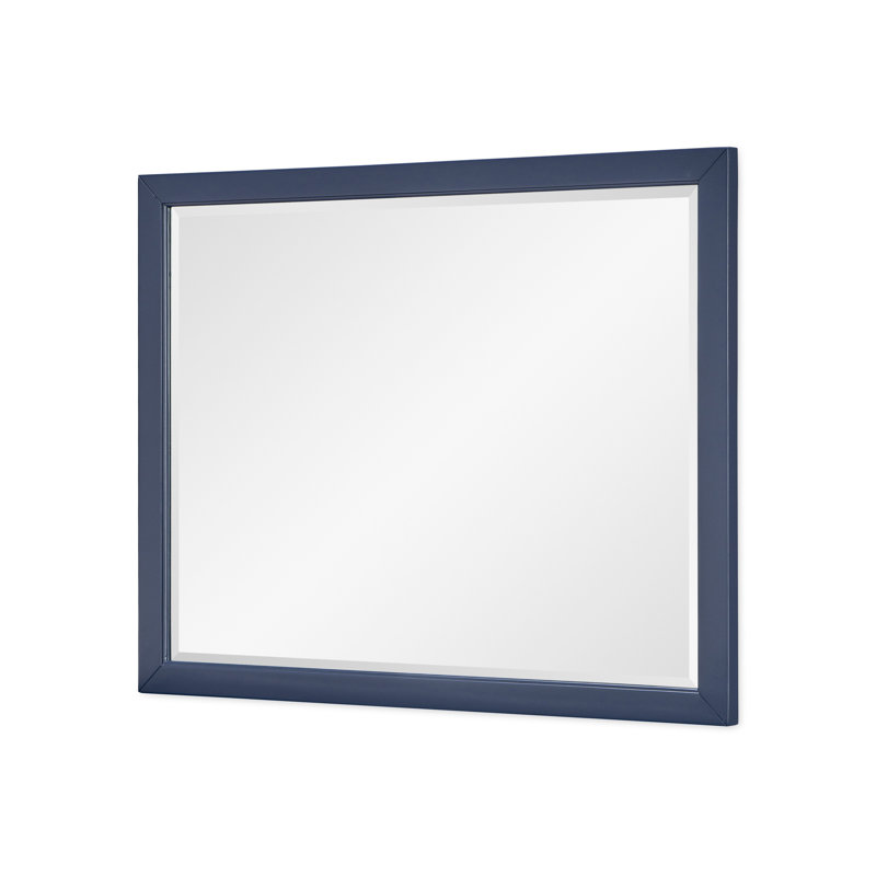 Miroir biseauté pour commode Arantxa, Bleu