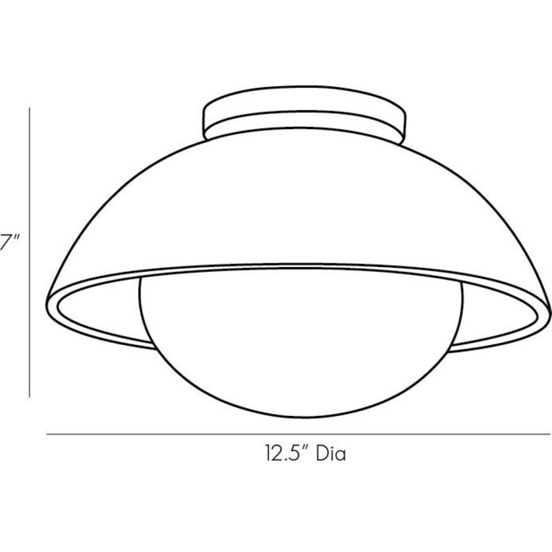 Glaze Small Flush Mount