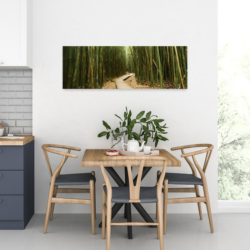 Bamboo Forest Oheo Gulch Seven Sacred Pools Hana Maui Hawaii USA by Dan Merkel - Wrapped Canvas Panoramic Print