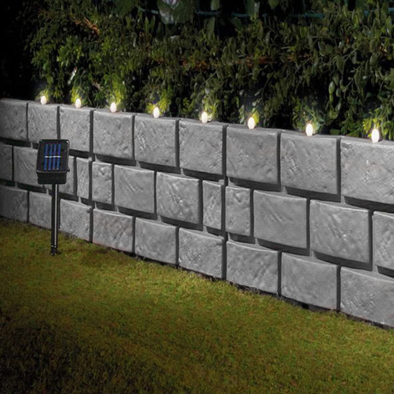 40.64cm H x 27.94cm W Grey Polyethylene Plastic Lawn Edging