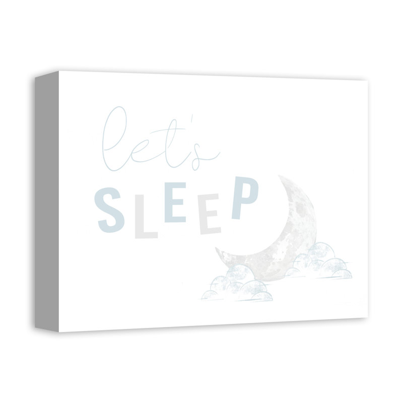 «Lets Sleep Moon», art sur toile, H 14 po x l 11 po x P 1,25 po