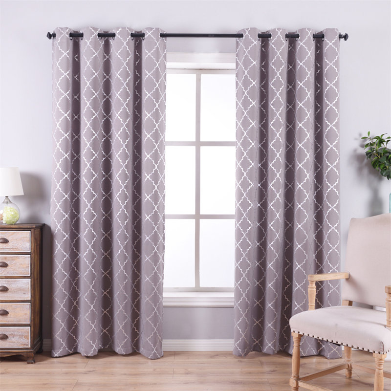 Blackout Curtain Pair, 52" x 95", Purple