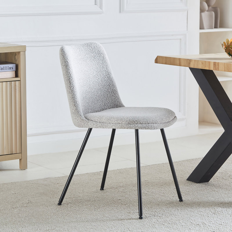 Calhan 49cm H Upholstered Upholstered Back Parsons Chair, Beige