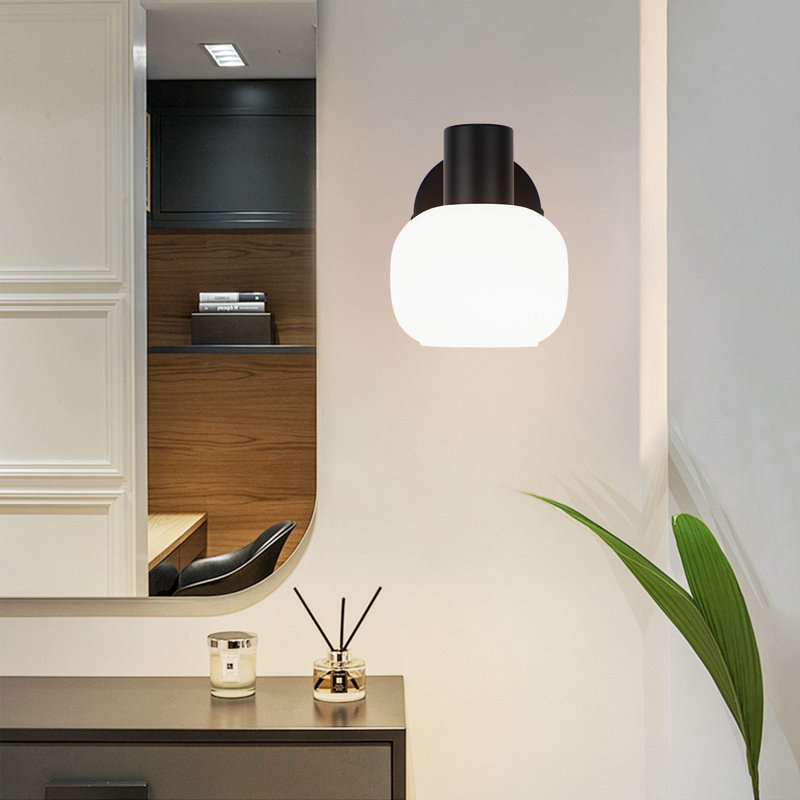 Ceiling spotlight 1-flame ceiling light hallway - ceiling lamp spotlight indoor vintage glass ceiling spots Morden E14 design 350° swivel spots for bedroom living room (without bulb)