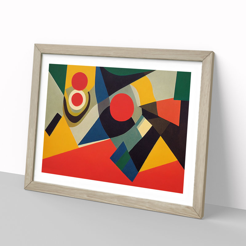 Legendary Modern Abstract - Framed Print, 34cm H x 46cm W x 2cm D, Oak Framed