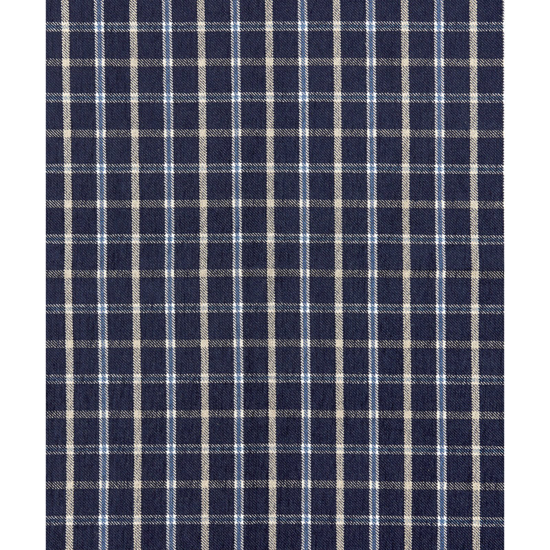 Chatham Bukhara Silk Ikat Fabric, Navy