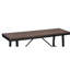 Chêne et noir - Repose-pieds en métal avec assise en bois synthétique pour un banc de durabilité avec 25 lb d'espace polyvalent léger et polyvalent