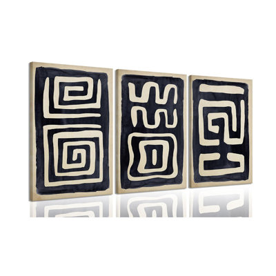 3 Piece Wrapped Canvas Wall Art