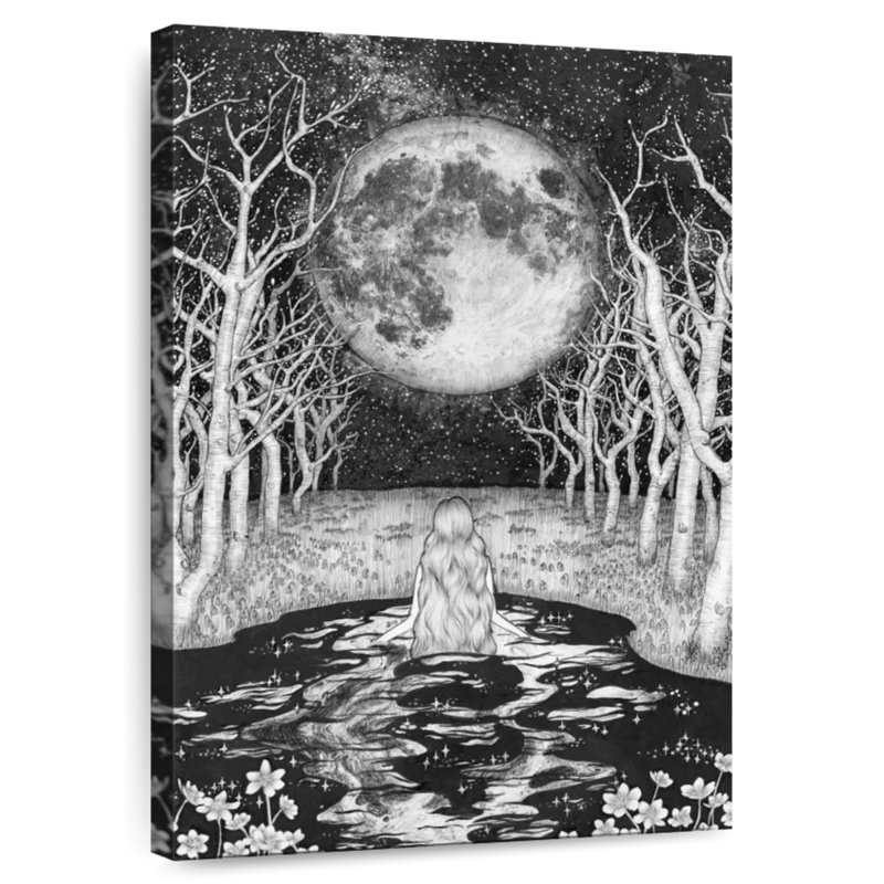 Oberle The Moonlight Bather, 48" H x 32" W
