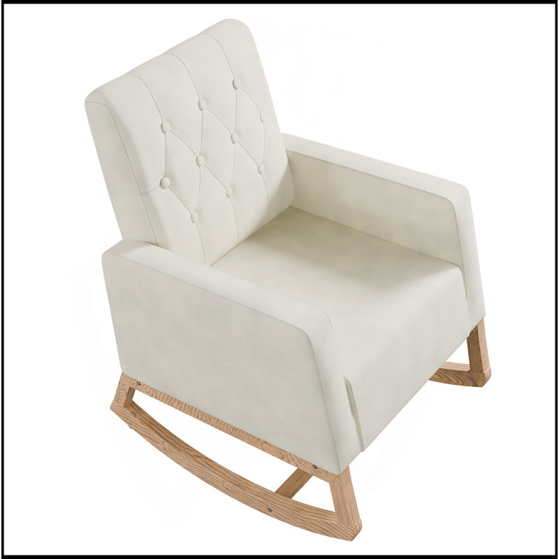 Chaise à bascule, Beige / Crème