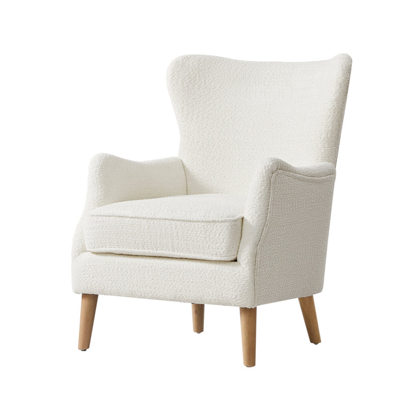 Upholstered Accent Chair, Ivory