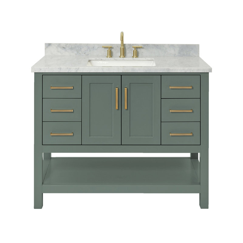 Magnolia Bath Vanity Rectangular Basin S043SCWRV, Vintage Green
