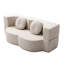 Canapé-lit 2 en 1 avec coussin, canapé-lit simple, canapé-lit pour plancher et futon, canapé-lit pliant en mousse pour le salon, les invités, le bureau, un appartement, aucun assemblage requis