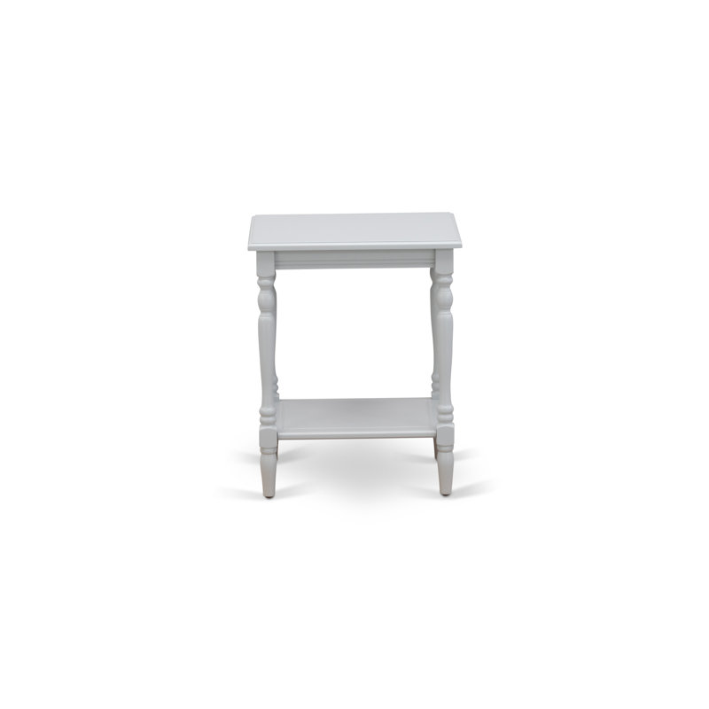 Bedford Nightstand - Rectangle End Table with Open Storage Shelf for Bedroom, Urban Gray, Urban Gray