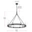 Luminaire suspendu 8 lumières Solveiga