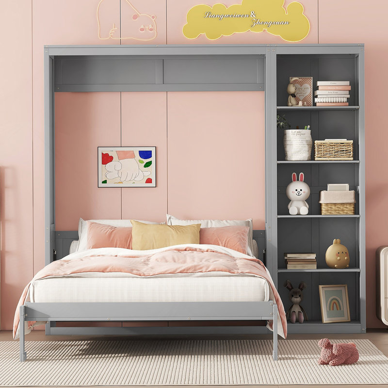 Lit escamotable mural avec tablettes Murphy
